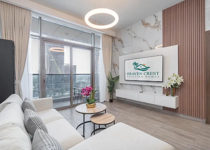 Heaven Crest Vacation Homes - Balcony With City View 1Bhk In Jlt Dubai Close To Metro & Marina